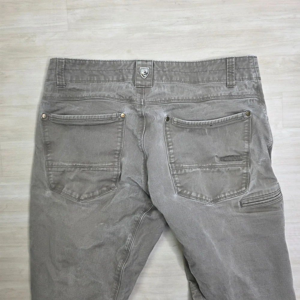 Kuhl Rydr Mens 32 x 29 Khaki Tan Vintage Patina Dye Articulated Workwear Pants